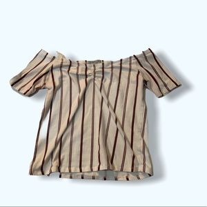 Charlotte Russe off the shoulder striped top